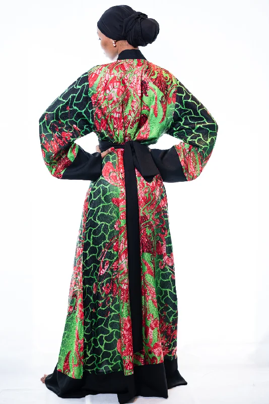 hypoallergenic women robes for sensitive skinSilk Soraya Kimono Robe
