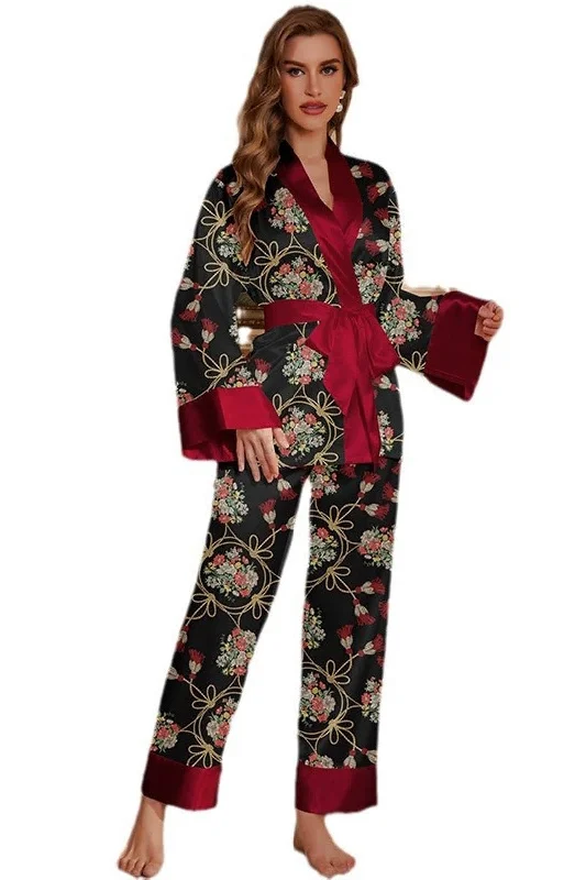 hypoallergenic women robes for sensitive skinSilk-Like Robes 818125502916