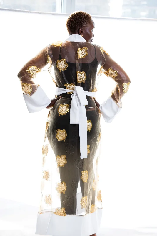women robes for a spa - like experience at homeTrinity Sheer kimono robe