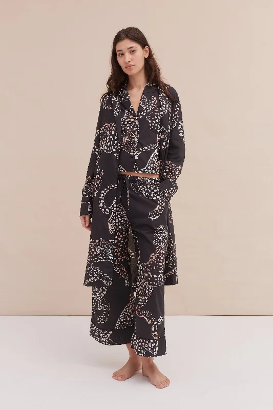 Women's Robe The Jag Print Navy