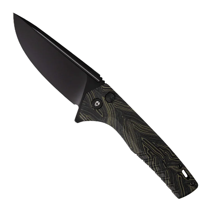 F3 Charlie - Damascus G10 / Black