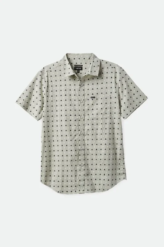 Charter Print S/S Woven - Mineral Grey/Washed Navy/Off White