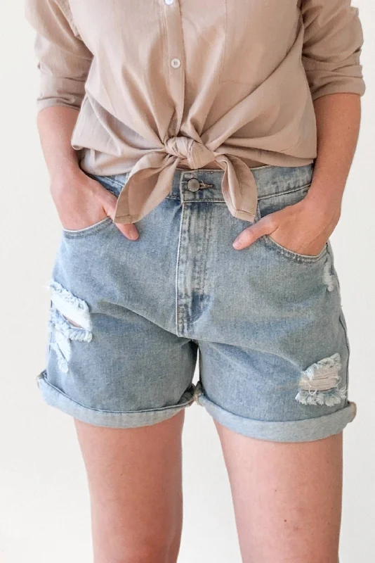 Plus Size Women Shorts with a Comfortable and Stylish FitCool Mom Denim Shorts In Light Wash Plus Size Women Shorts with a Comfortable and Stylish FitCool Mom Denim Shorts In Light Wash