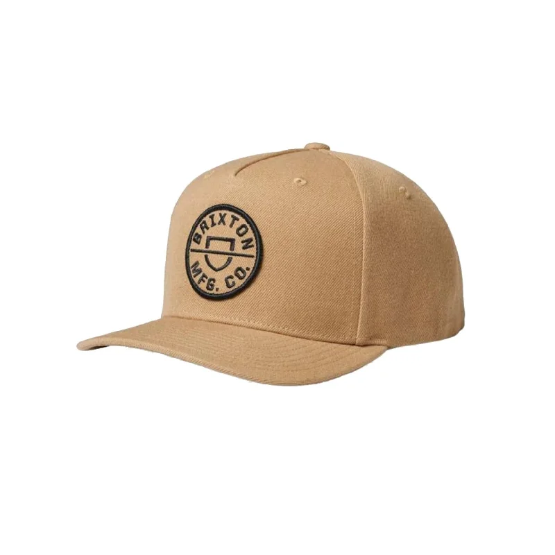 Crest Snapback, Beige