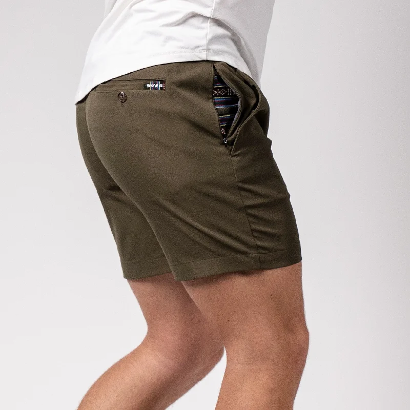 Cuffed Women Shorts for a Laid - Back and Trendy LookDaily Short (Casual Stretch) - Seaweed 5.5" & 7" Cuffed Women Shorts for a Laid - Back and Trendy LookDaily Short (Casual Stretch) - Seaweed 5.5" & 7"