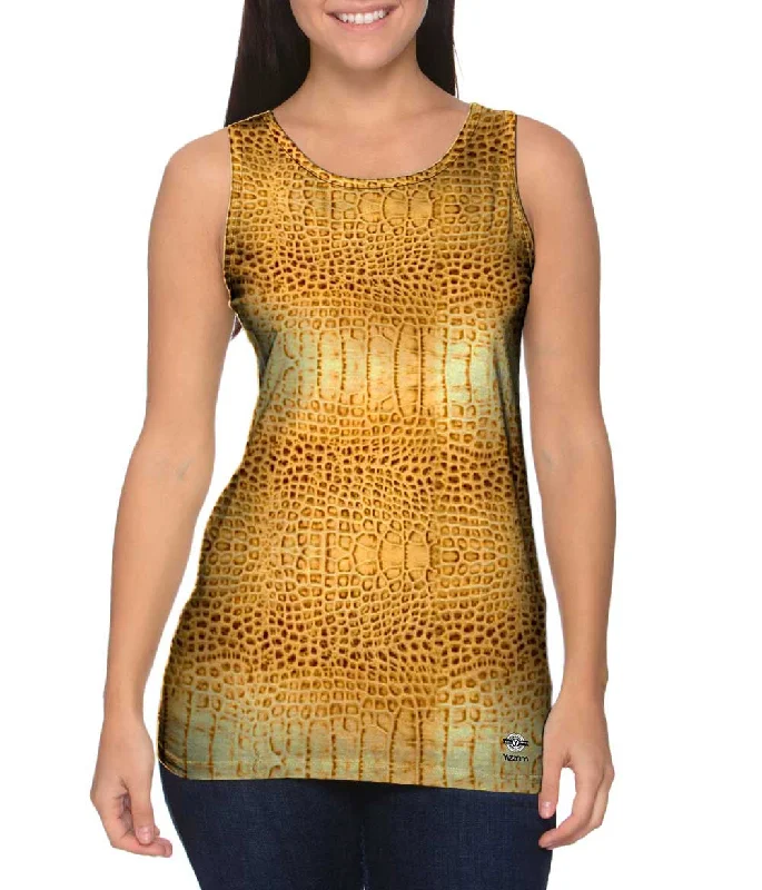 Golden Snake Skin Pattern