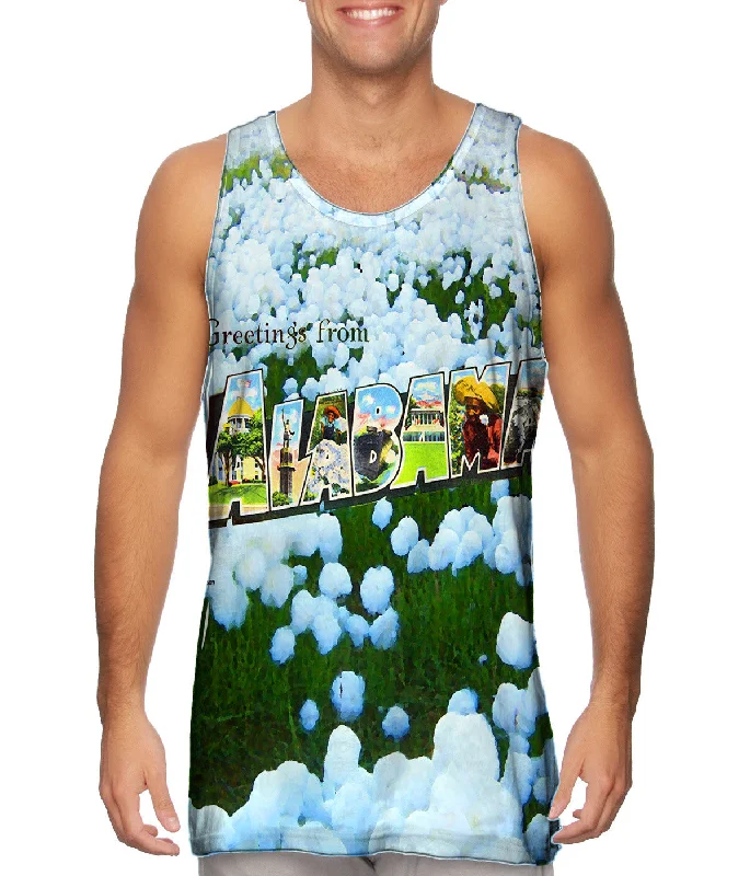 Women's Cropped Tank Tops with Vintage Band LogosGreetings From Alabama 053
