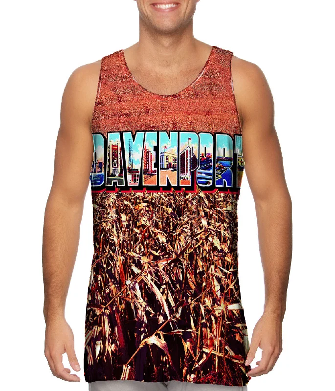 V - Neck Women's Moisture - Wicking Tank Tops for RunningGreetings From Davenport Iowa 059 V - Neck Women's Moisture - Wicking Tank Tops for RunningGreetings From Davenport Iowa 059