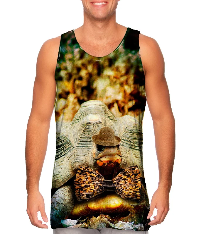 Crew Neck Women's Sustainable Tank Tops Made from Recycled MaterialsGrumpy Tortoise