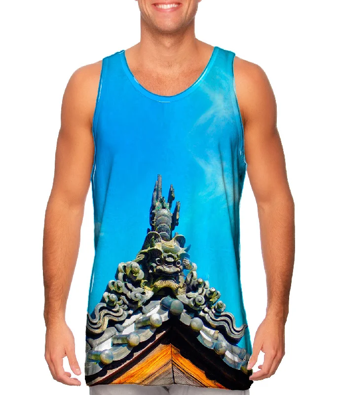 High - Neck Women's Silk Blend Tank Tops for a Luxurious FeelGuardian Lion
