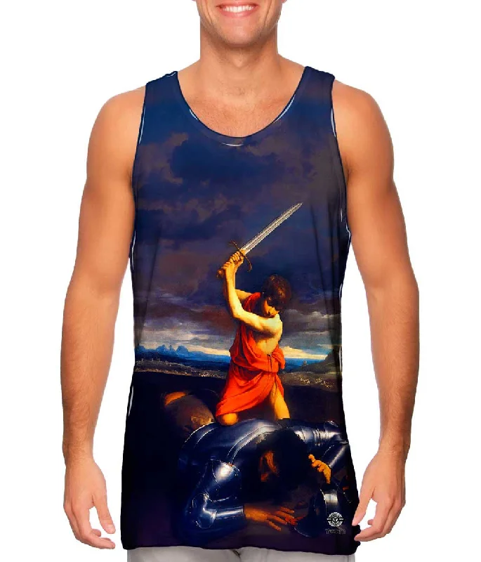 Women's Longline Tank Tops with Abstract PrintsGuido Reni - "David and Goliath" (1610) Women's Longline Tank Tops with Abstract PrintsGuido Reni - "David and Goliath" (1610)