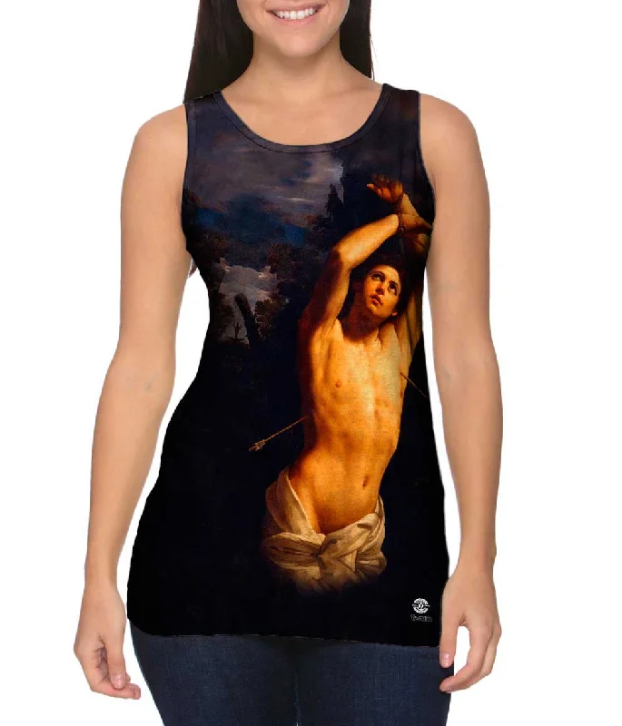 Square Neck Women's Organic Cotton Tank Tops in Earth TonesGuido Reni - "Martyrdom of Saint Sebastian " (1616) Square Neck Women's Organic Cotton Tank Tops in Earth TonesGuido Reni - "Martyrdom of Saint Sebastian " (1616)