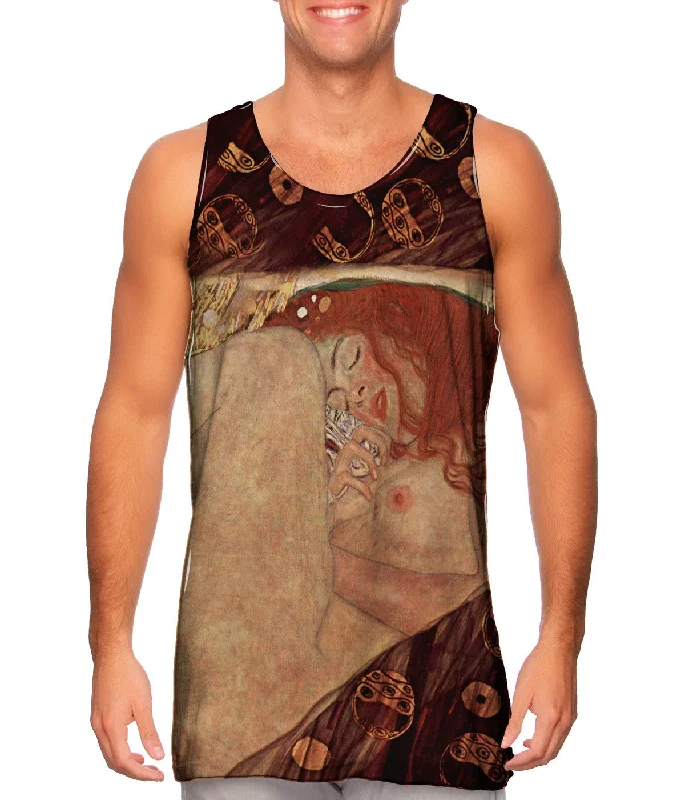 Square Neck Women's Organic Cotton Tank Tops in Earth TonesGustav Klimt - "Danae" (1907) Square Neck Women's Organic Cotton Tank Tops in Earth TonesGustav Klimt - "Danae" (1907)