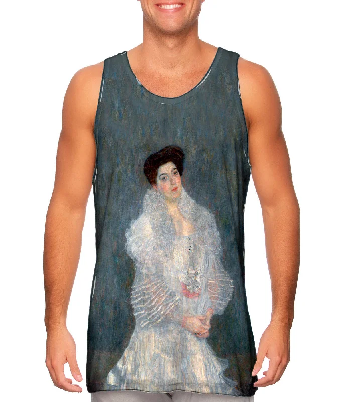Crew Neck Women's Sustainable Tank Tops Made from Recycled MaterialsGustav Klimt -"Hermine Gallia" (1904) Crew Neck Women's Sustainable Tank Tops Made from Recycled MaterialsGustav Klimt -"Hermine Gallia" (1904)