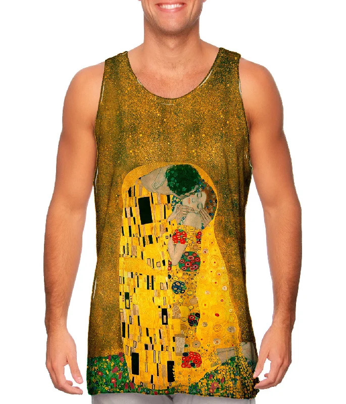 One - Shoulder Women's Rayon Blend Tank Tops for a Flowy LookGustav Klimt - "The Kiss" (1907-08)