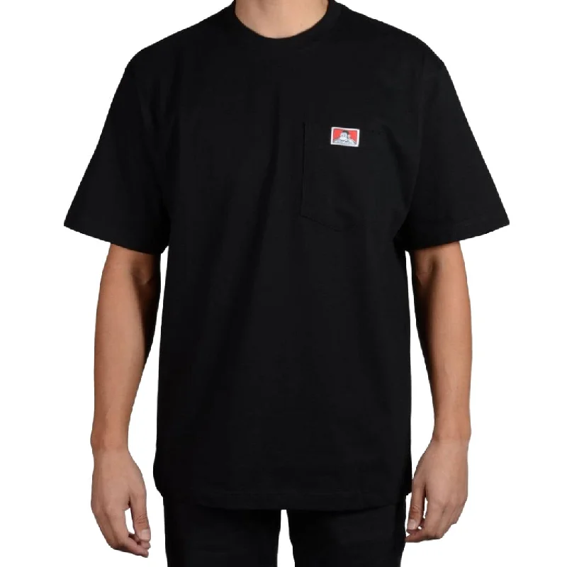Heavy Duty Short Sleeve Pocket T-Shirt: Black