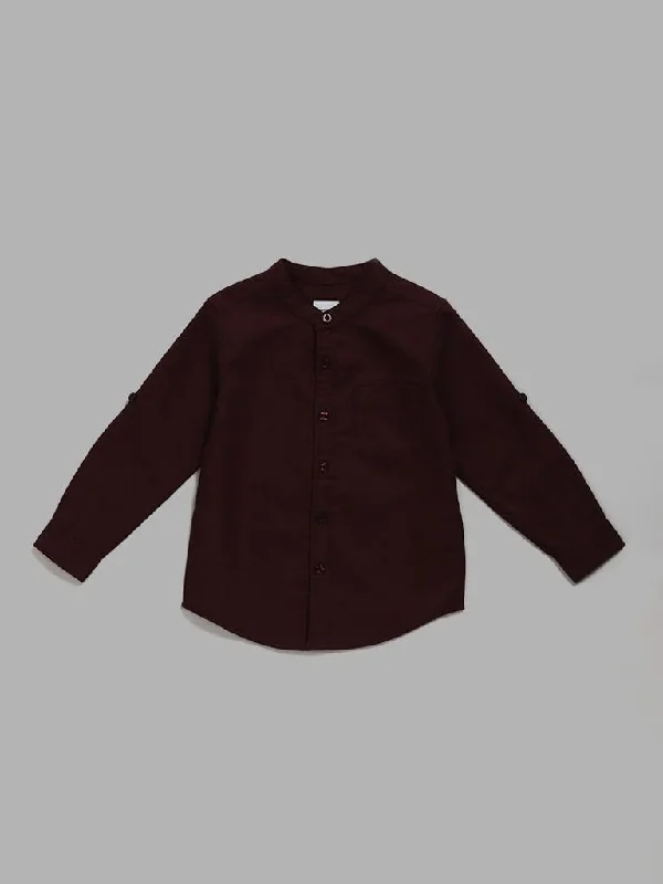 Denim Women Shorts with Distressed Details for a Casual VibeHOP Kids Plain Wine Casual Shirt Denim Women Shorts with Distressed Details for a Casual VibeHOP Kids Plain Wine Casual Shirt