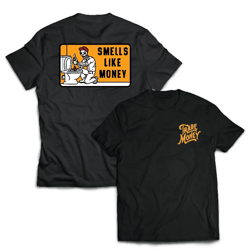 Smells Like Money Tee, Black Frost