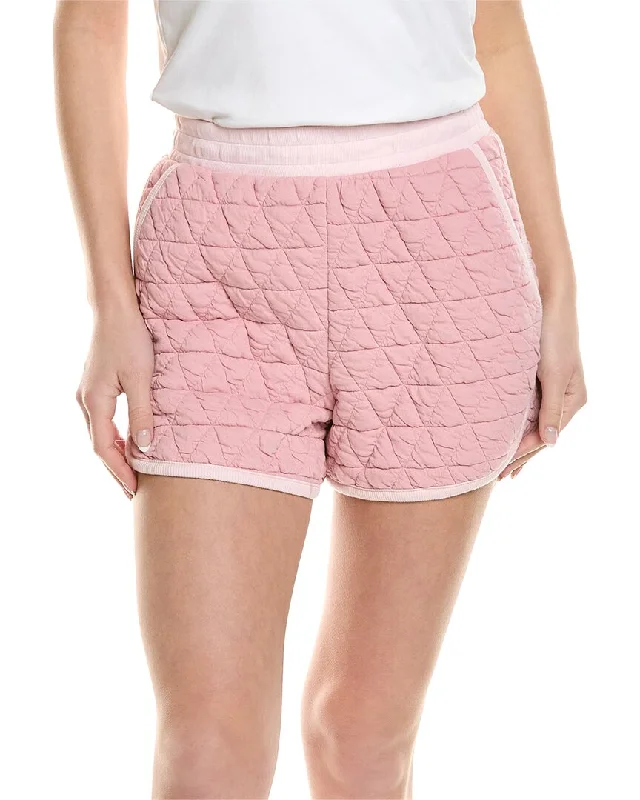 Solid Color Women Shorts in Bright Hues for a Bold StatementStateside Quilted Knit Track Short Solid Color Women Shorts in Bright Hues for a Bold StatementStateside Quilted Knit Track Short