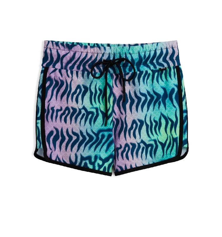 Stretchable Women Shorts for Maximum MobilitySwim High Waisted Boy Short - Head Over Eels Stretchable Women Shorts for Maximum MobilitySwim High Waisted Boy Short - Head Over Eels