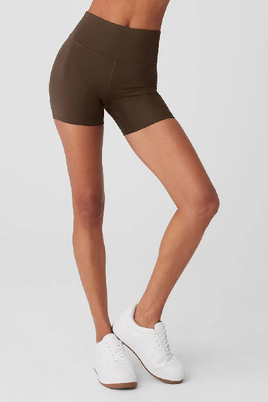 Patterned Geometric Women Shorts for a Modern Appeal5" Airlift Energy Short - Espresso Patterned Geometric Women Shorts for a Modern Appeal5" Airlift Energy Short - Espresso